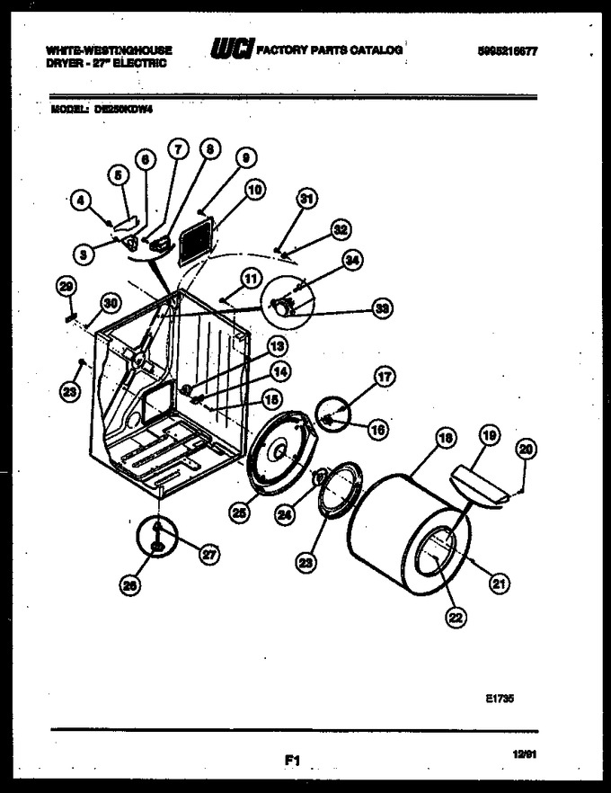 Diagram for DE250KDW4