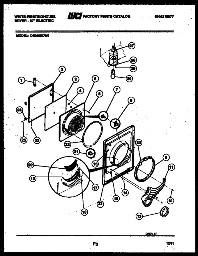 Diagram for DE250KDW4