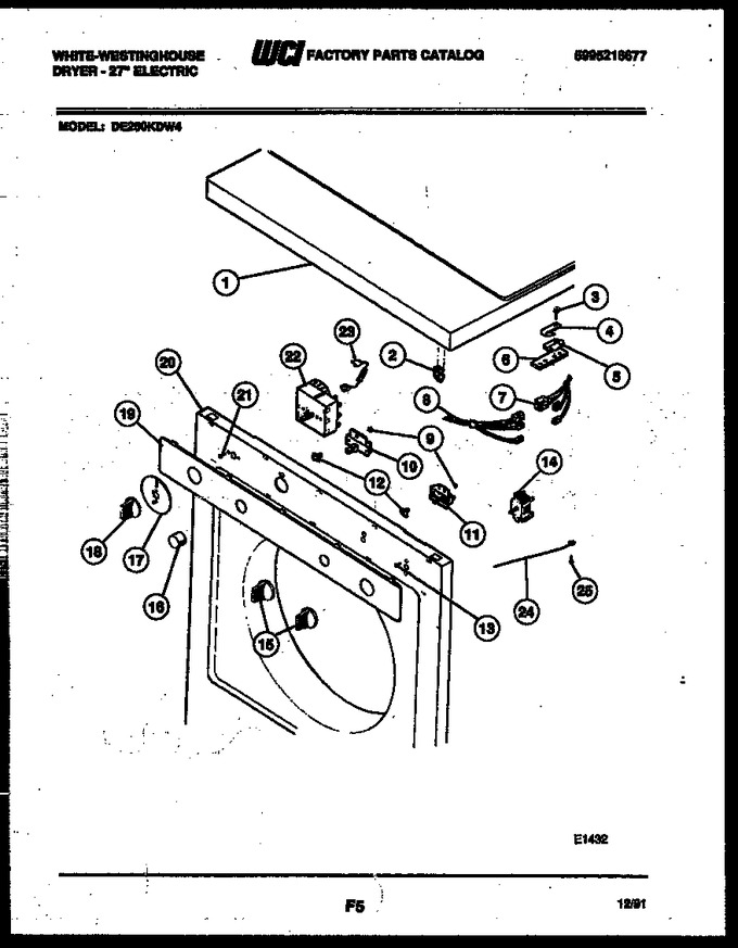 Diagram for DE250KDW4