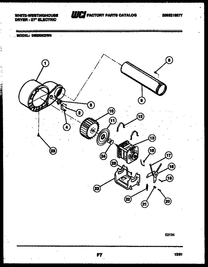 Diagram for DE250KDW4