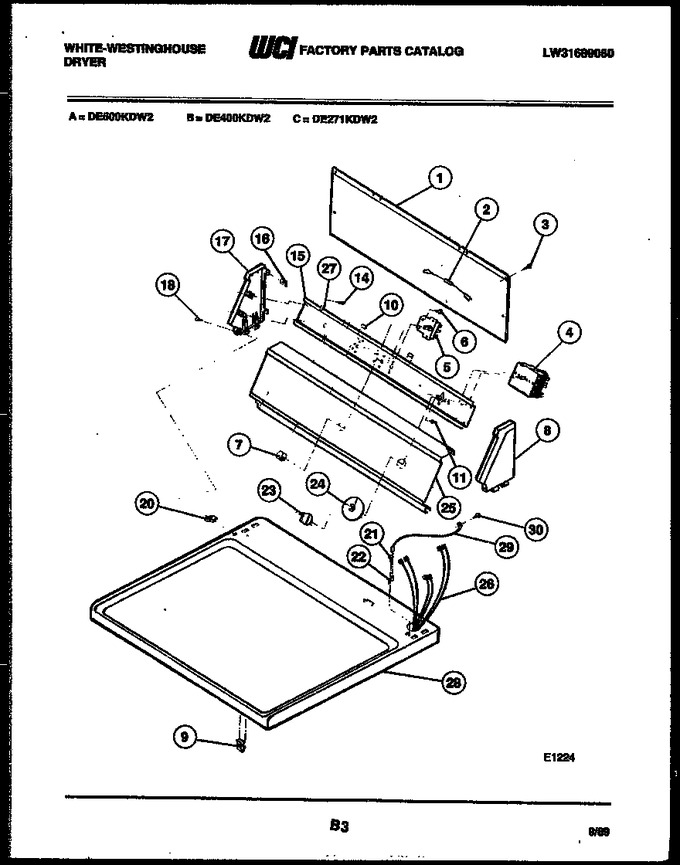 Diagram for DE500KDW2