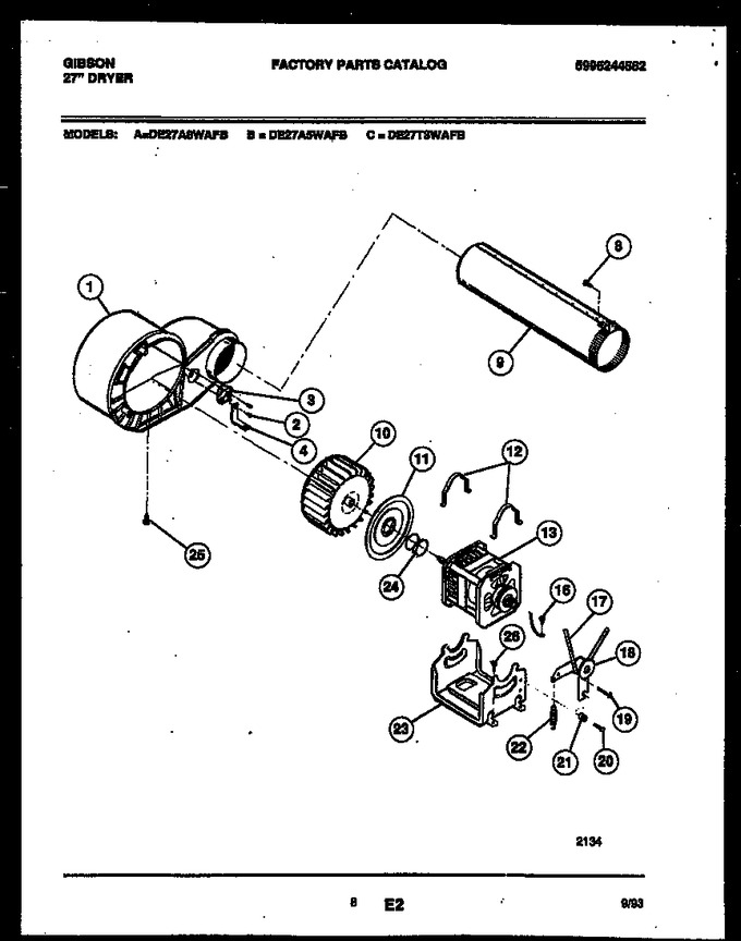 Diagram for DE27A5WAFB