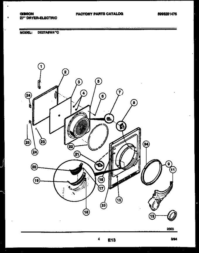 Diagram for DE27A5WAFC