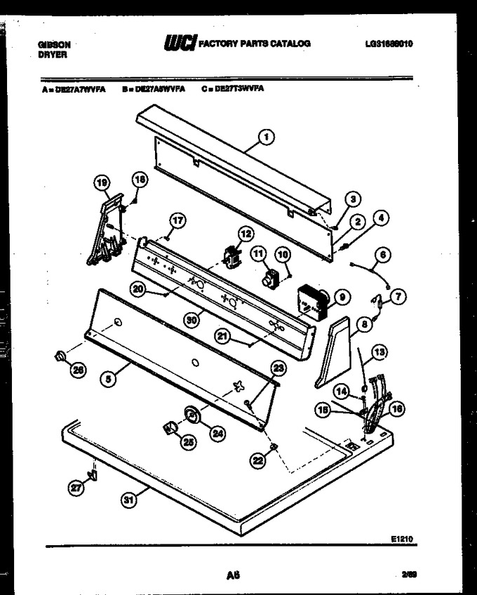 Diagram for DE27T3WVFA