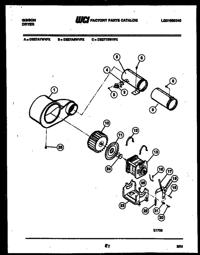 Diagram for DE27A5WVFX