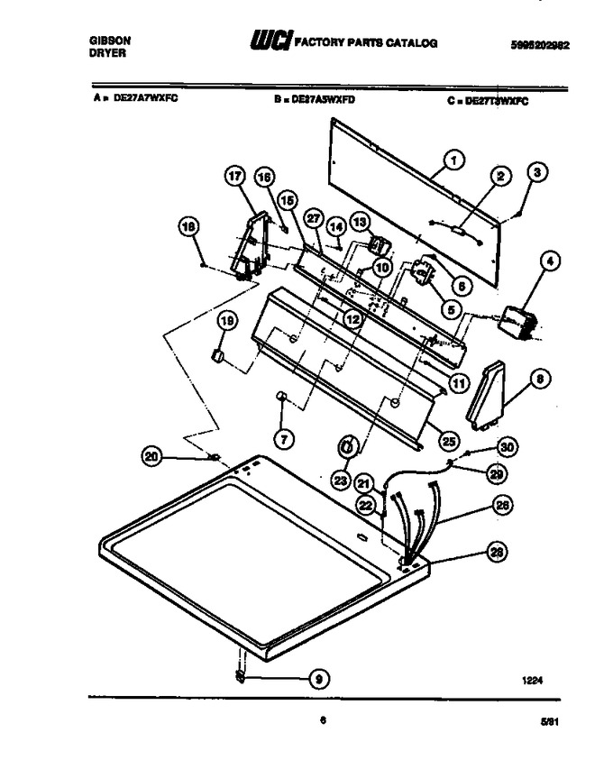 Diagram for DE27T3WXFD