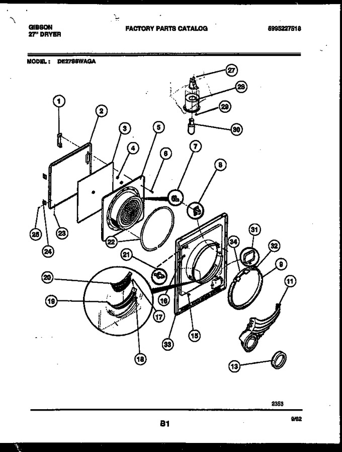 Diagram for DE27S8WAGA