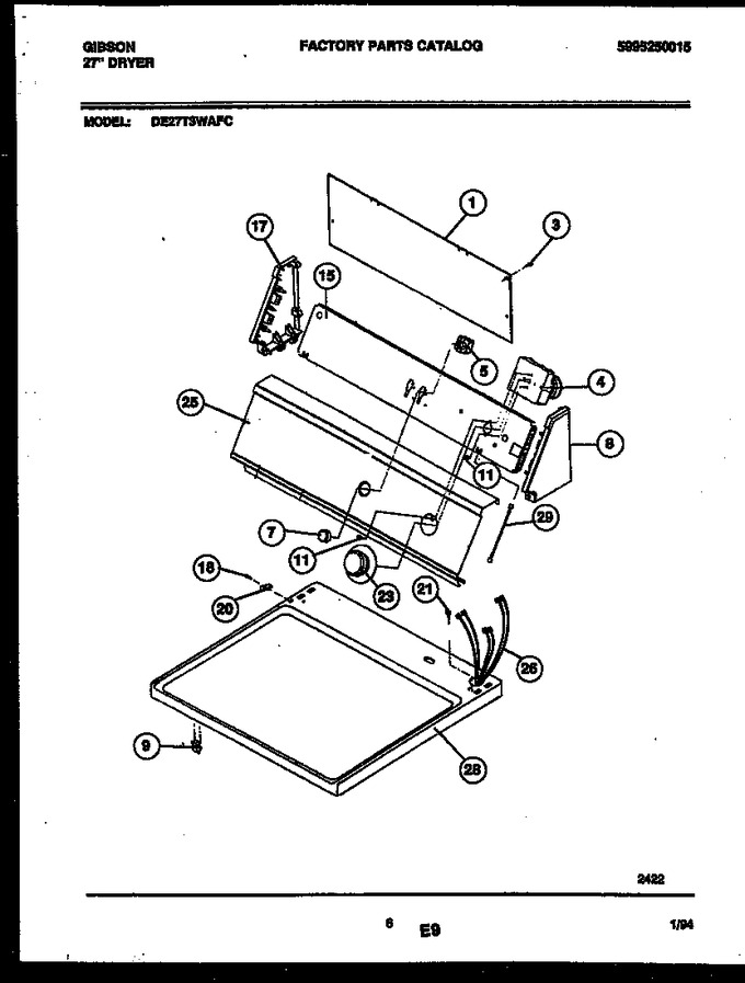 Diagram for DE27T3WAFC