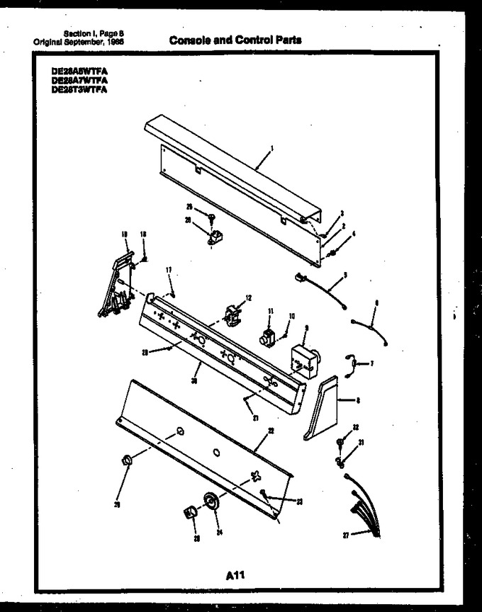 Diagram for DE28A5WTFA