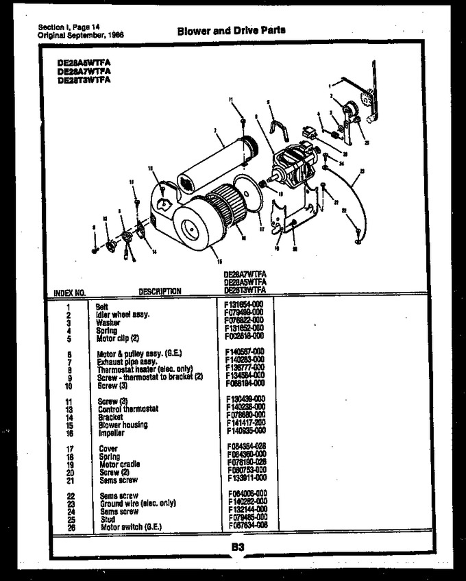 Diagram for DE28A7WTFA