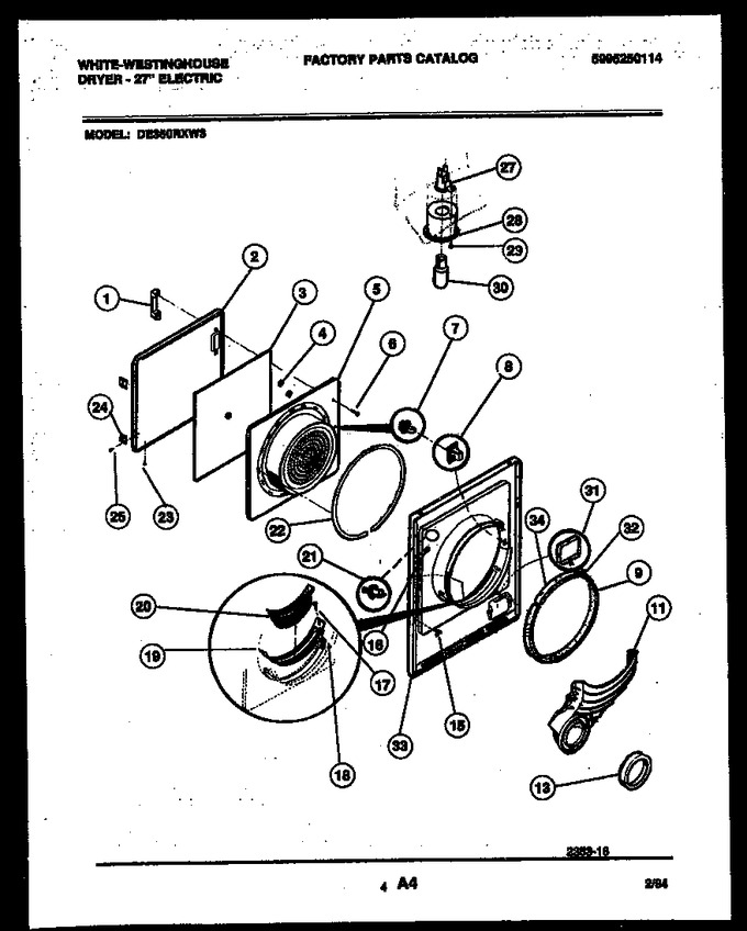 Diagram for DE350RXW3