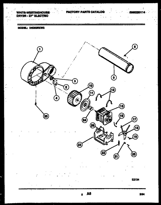 Diagram for DE350RXW3