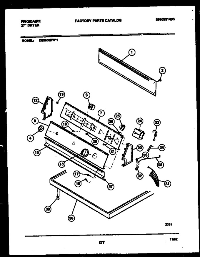 Diagram for DE5800RW1