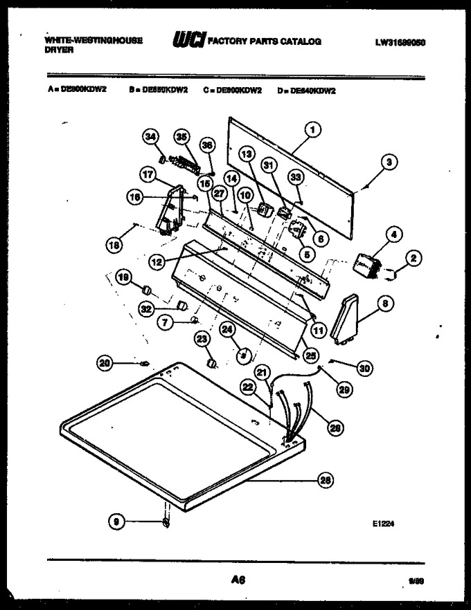 Diagram for DE650KDH2