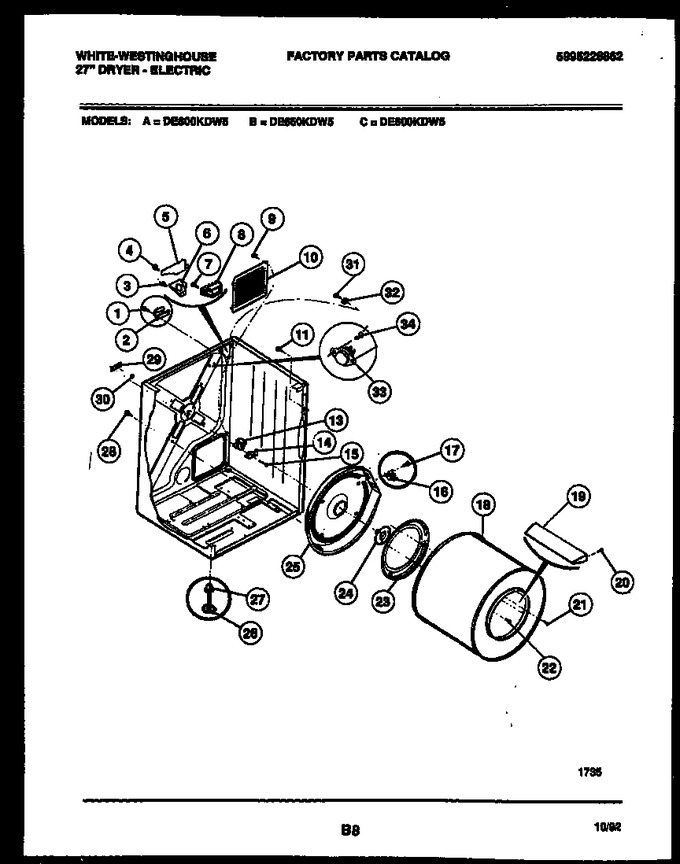 Diagram for DE600KDW5