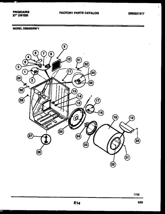 Diagram for DE6420RW1