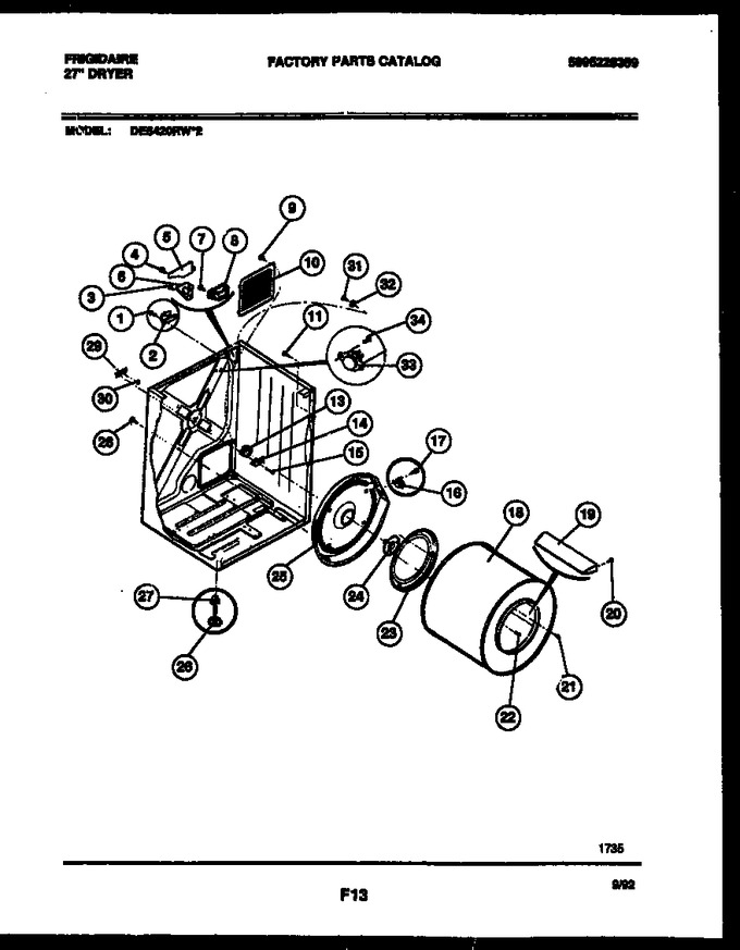 Diagram for DE6420RW2