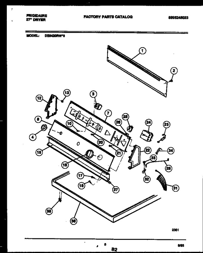 Diagram for DE6420RW3