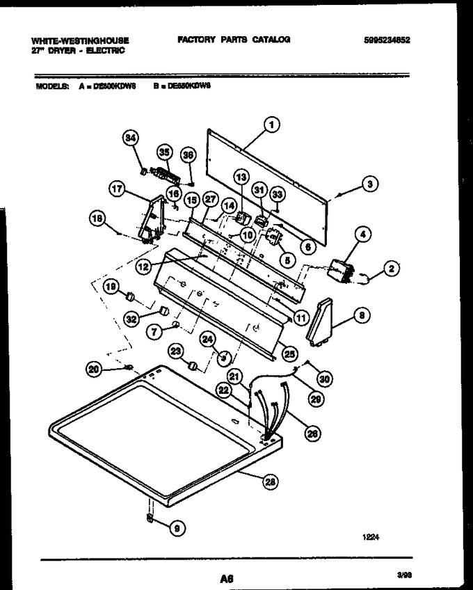 Diagram for DE650KDW6