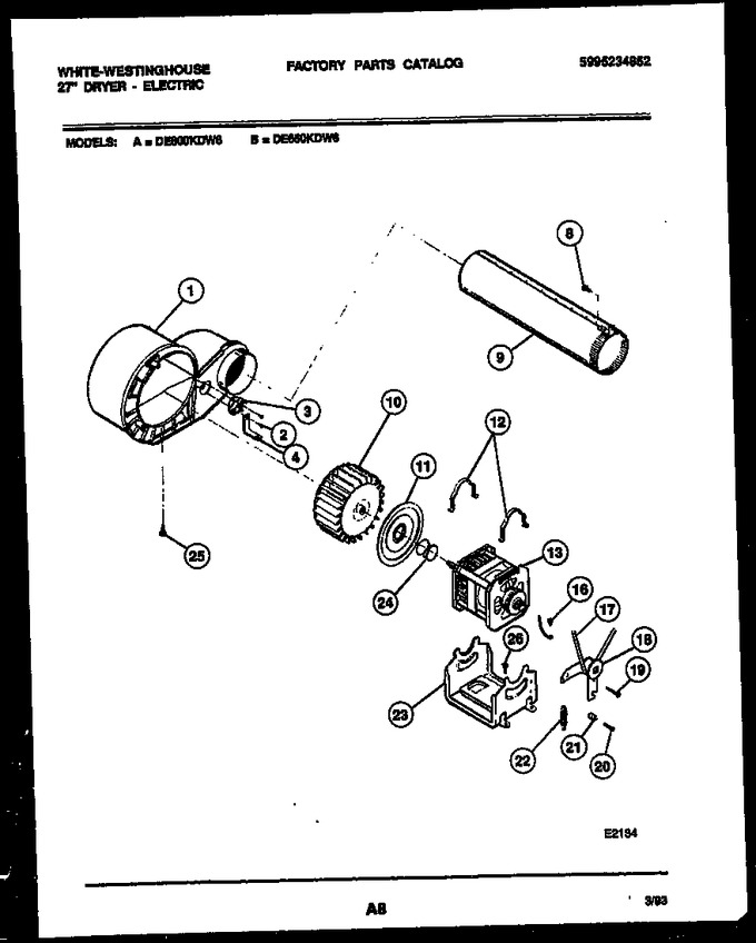 Diagram for DE800KDW6