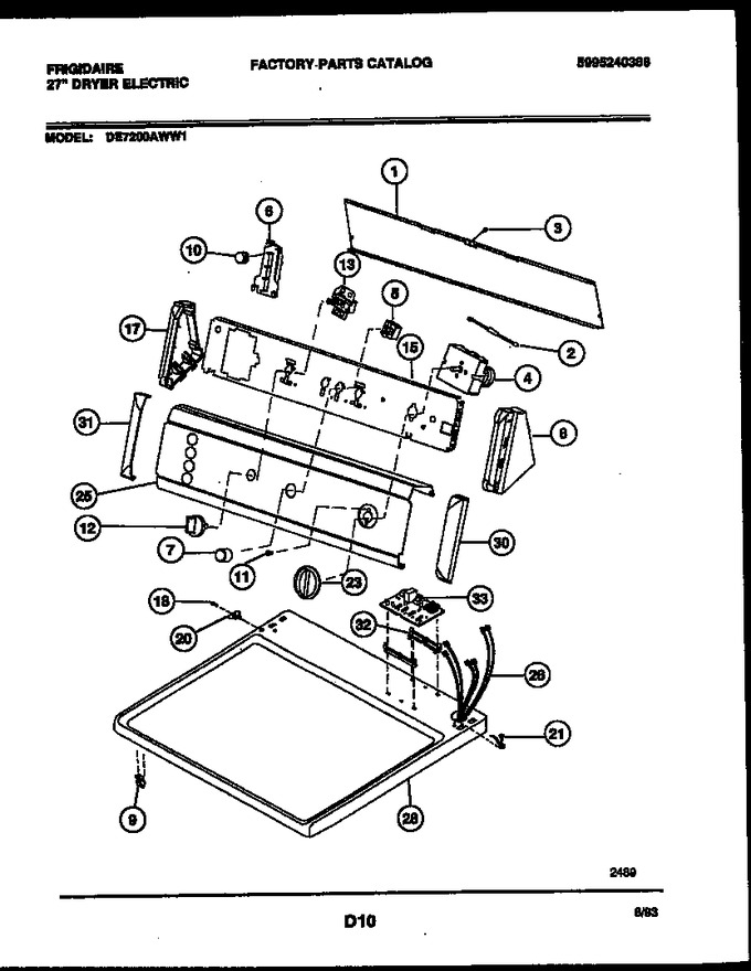 Diagram for DE7200AWW1