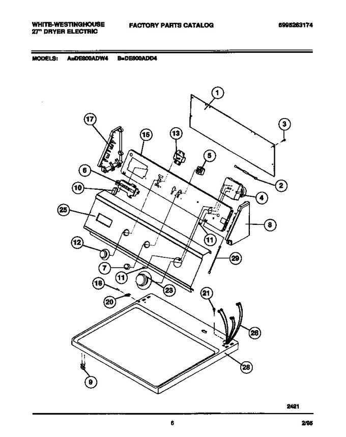 Diagram for DE800ADW4