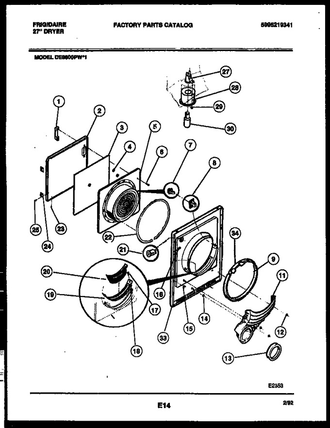 Diagram for DE8600PW1