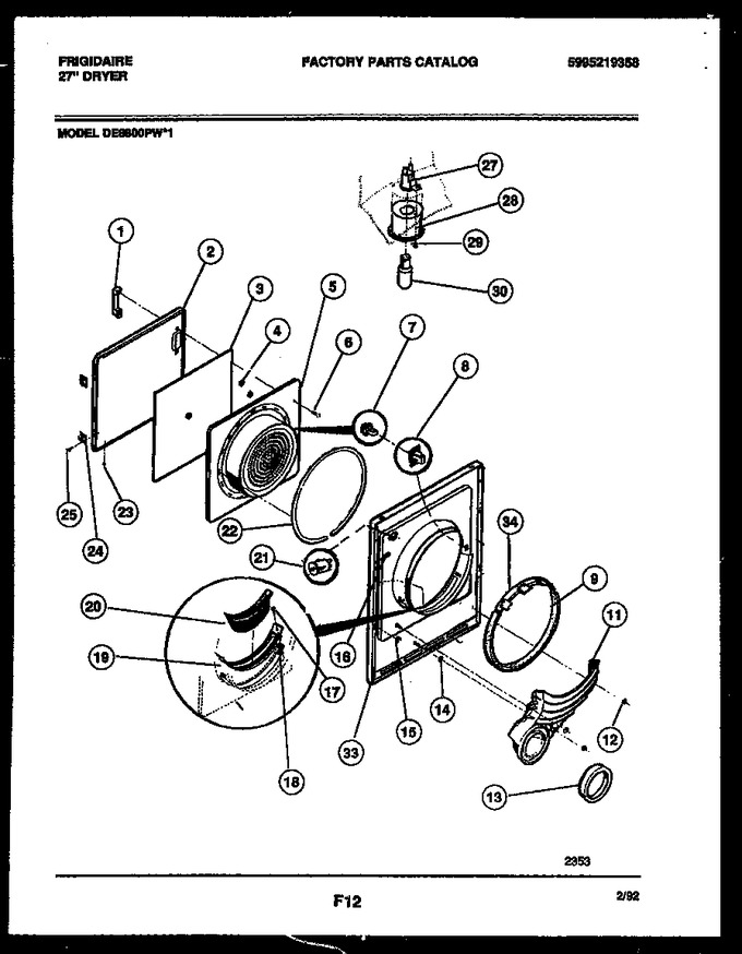 Diagram for DE8800PW1