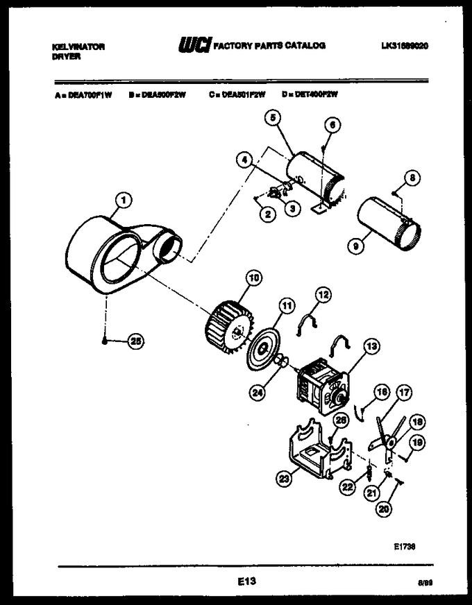 Diagram for DEA700F1W