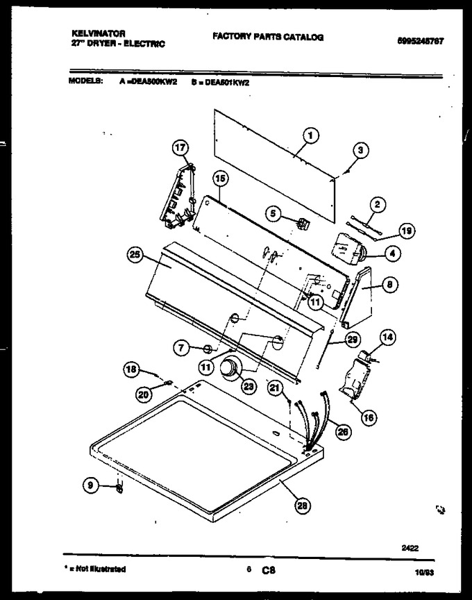 Diagram for DEA500KW2