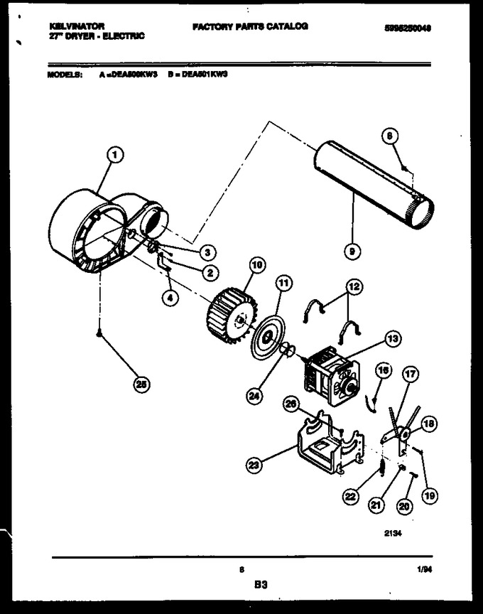 Diagram for DEA500KD3