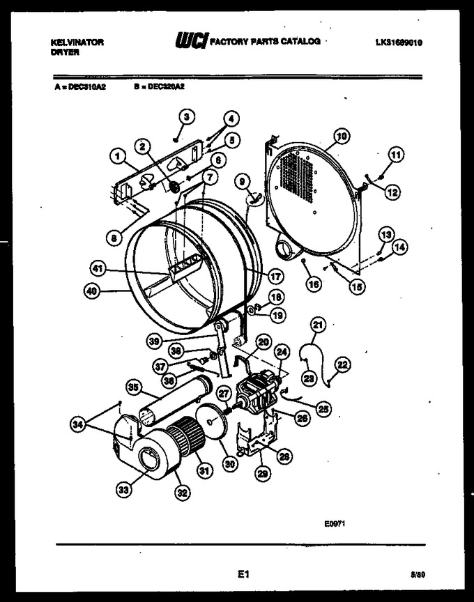 Diagram for DEC320A2W