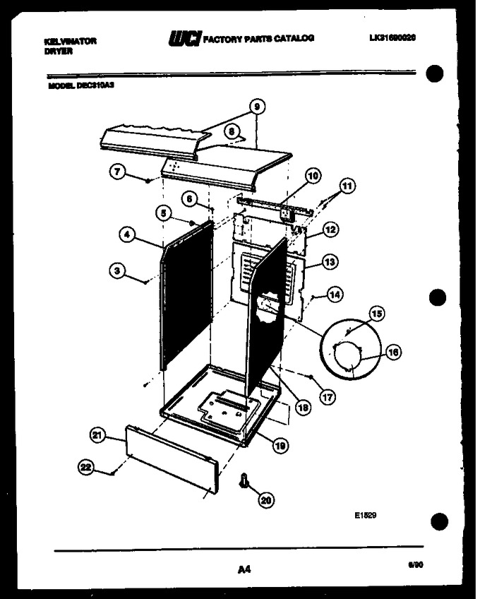 Diagram for DEC310A3W