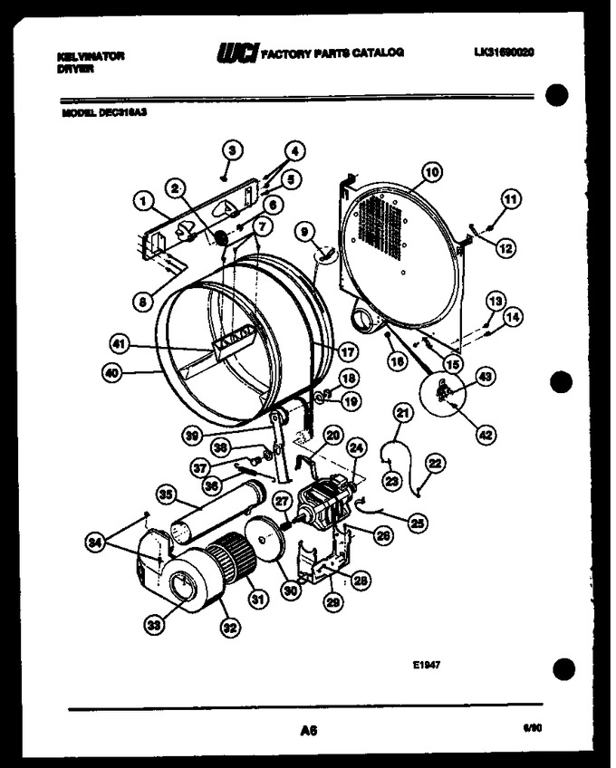 Diagram for DEC310A3W