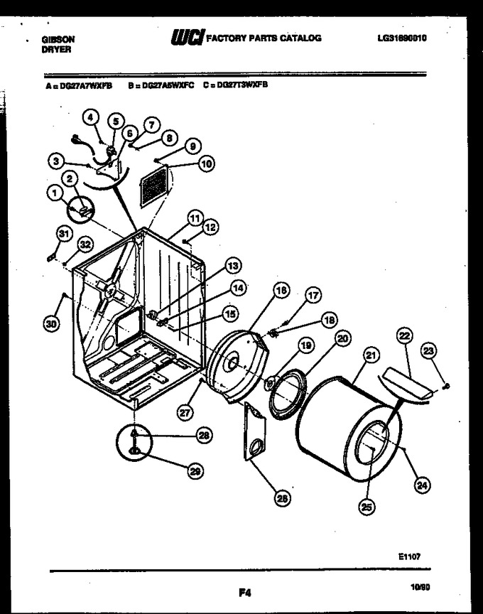 Diagram for DG27A7WXFB