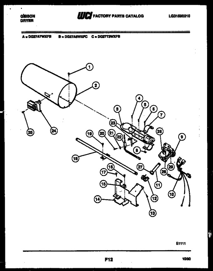 Diagram for DG27A5WXFC