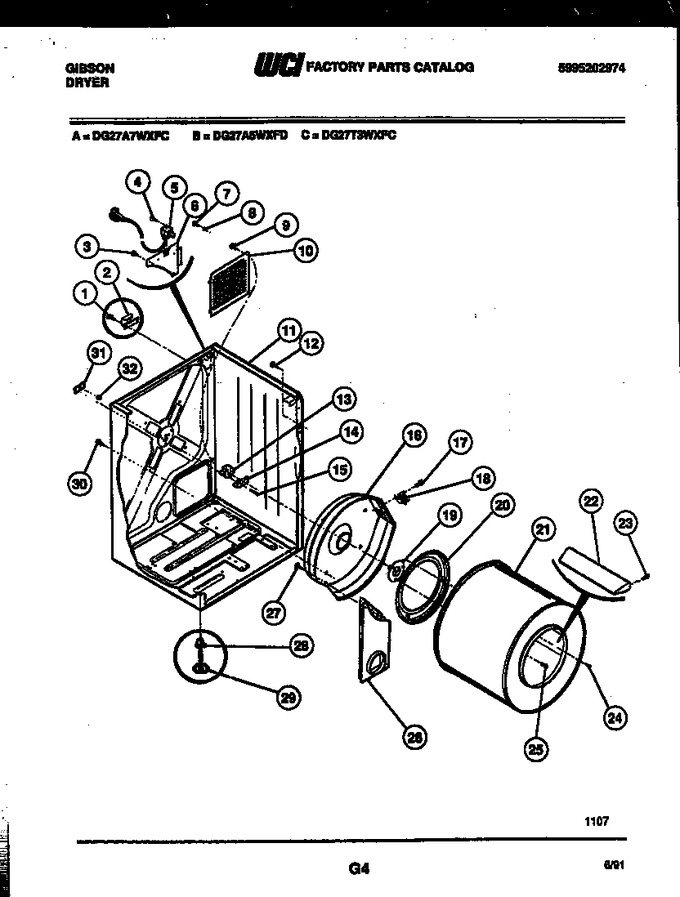 Diagram for DG27T3WXFC