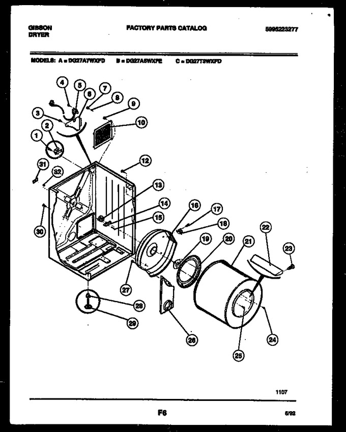 Diagram for DG27T3WXFD