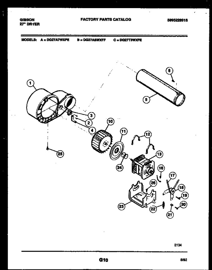 Diagram for DG27T3WXFE