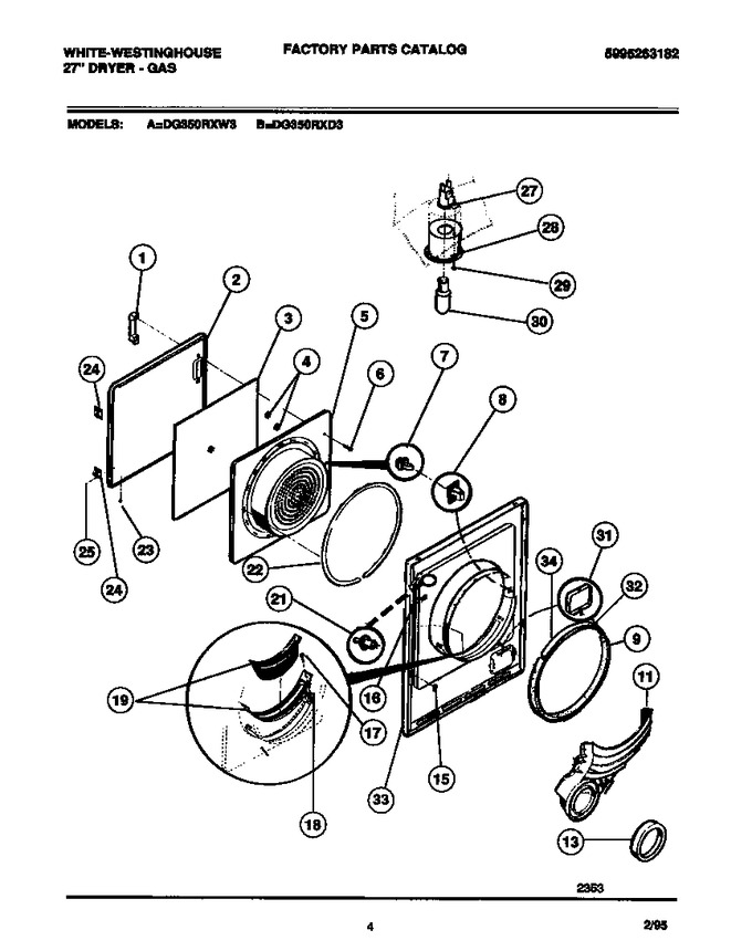 Diagram for DG350RXW3