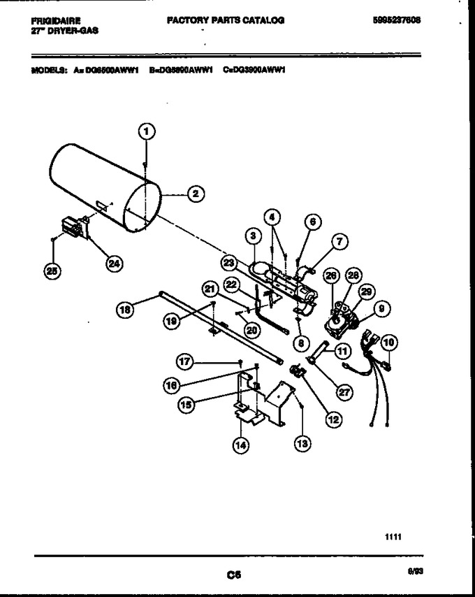 Diagram for DG6500AWW1