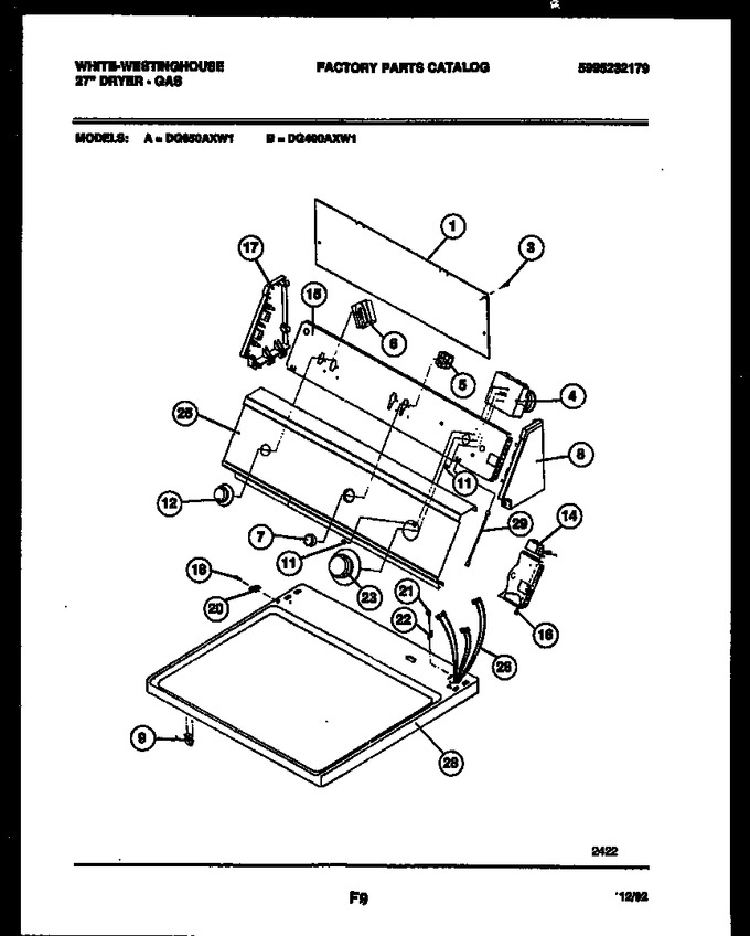 Diagram for DG400AXW1