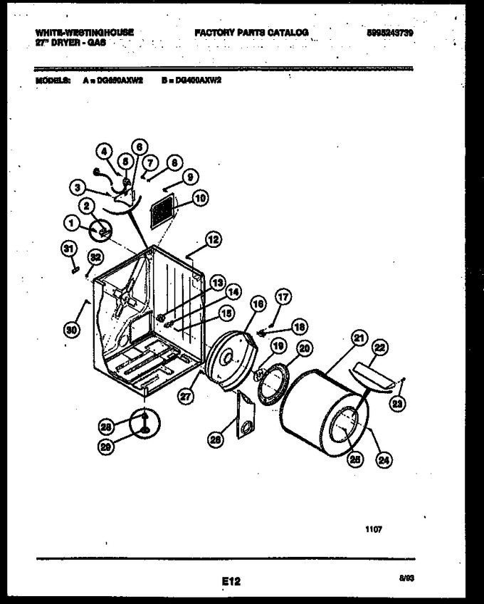 Diagram for DG650AXW2