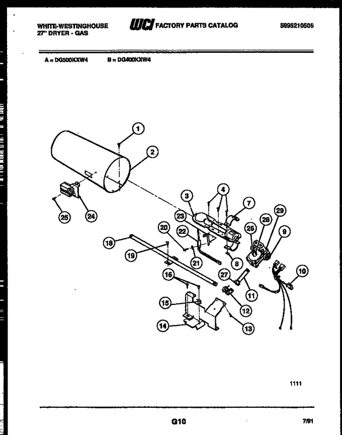 Diagram for DG500KXW4