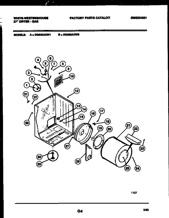 Diagram for DG640AXW1