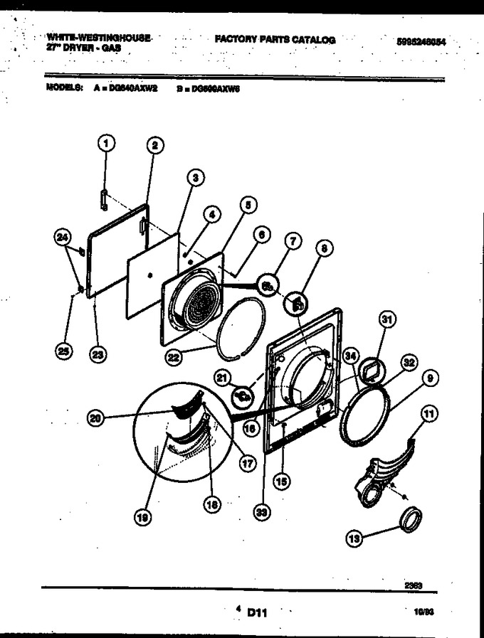 Diagram for DG500AXW6