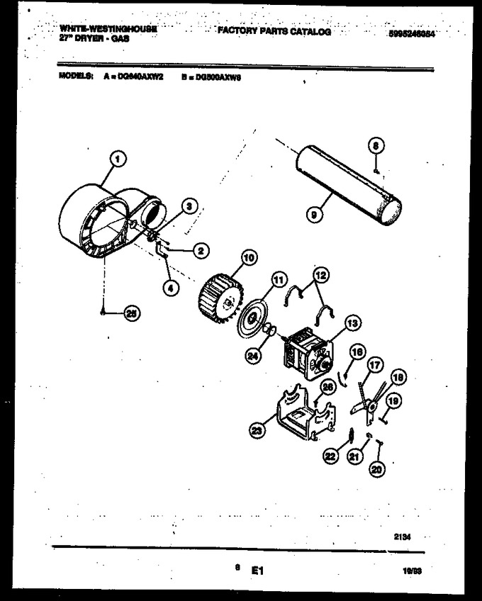 Diagram for DG500AXW6