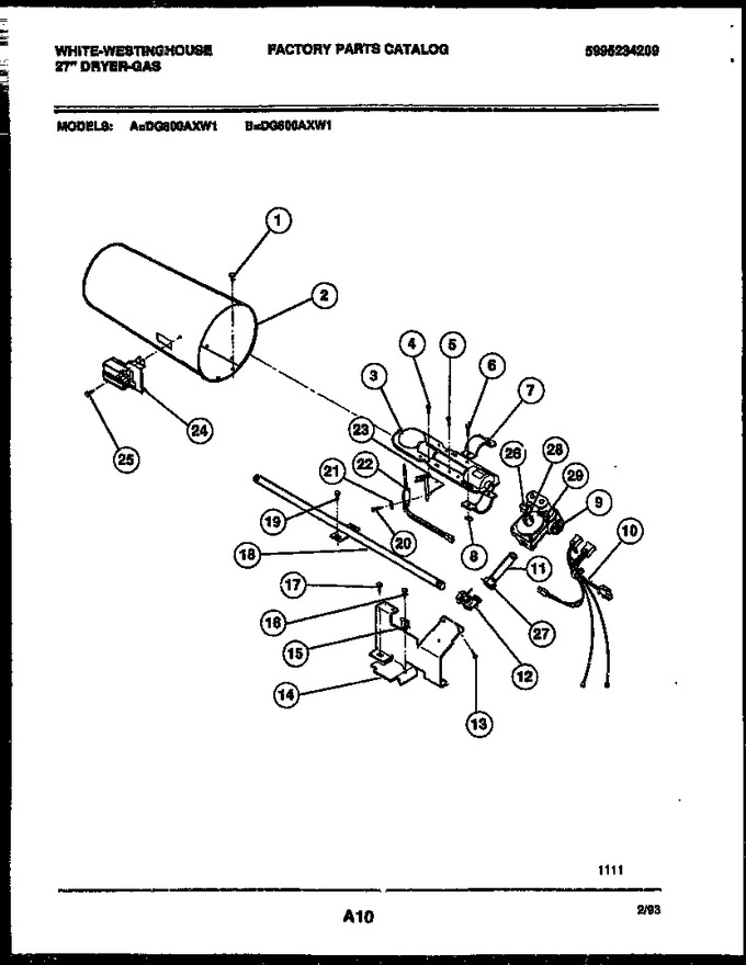 Diagram for DG600AXD1