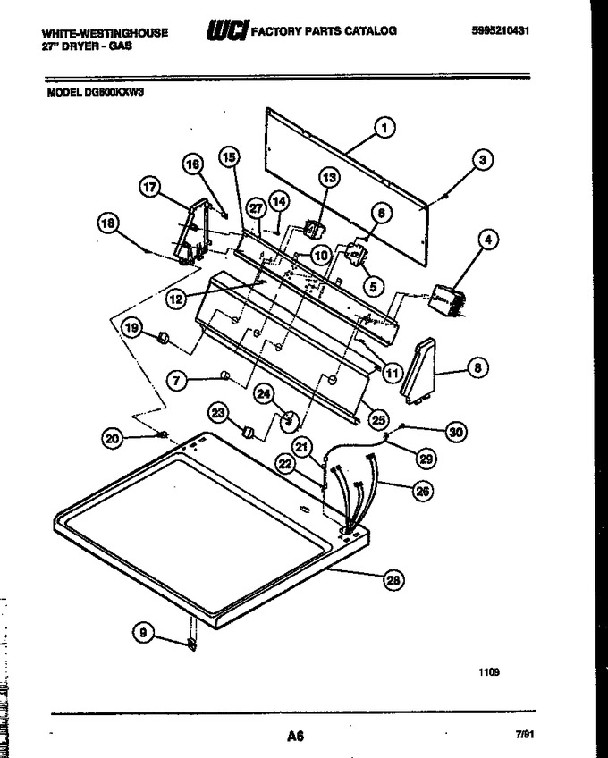 Diagram for DG600KXW3