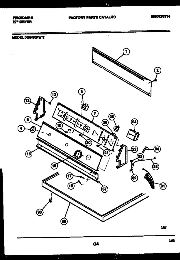 Diagram for DG6420RW2